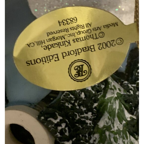 Thomas Kinkade Winter Memories Houses Ornament Collection Bradford Ed Victorian - Picture 6 of 7